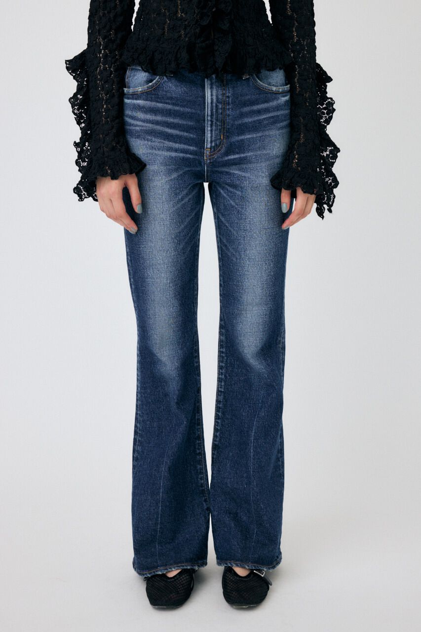 MOUSSY「MVS D/BLU FLARE」|デニム|