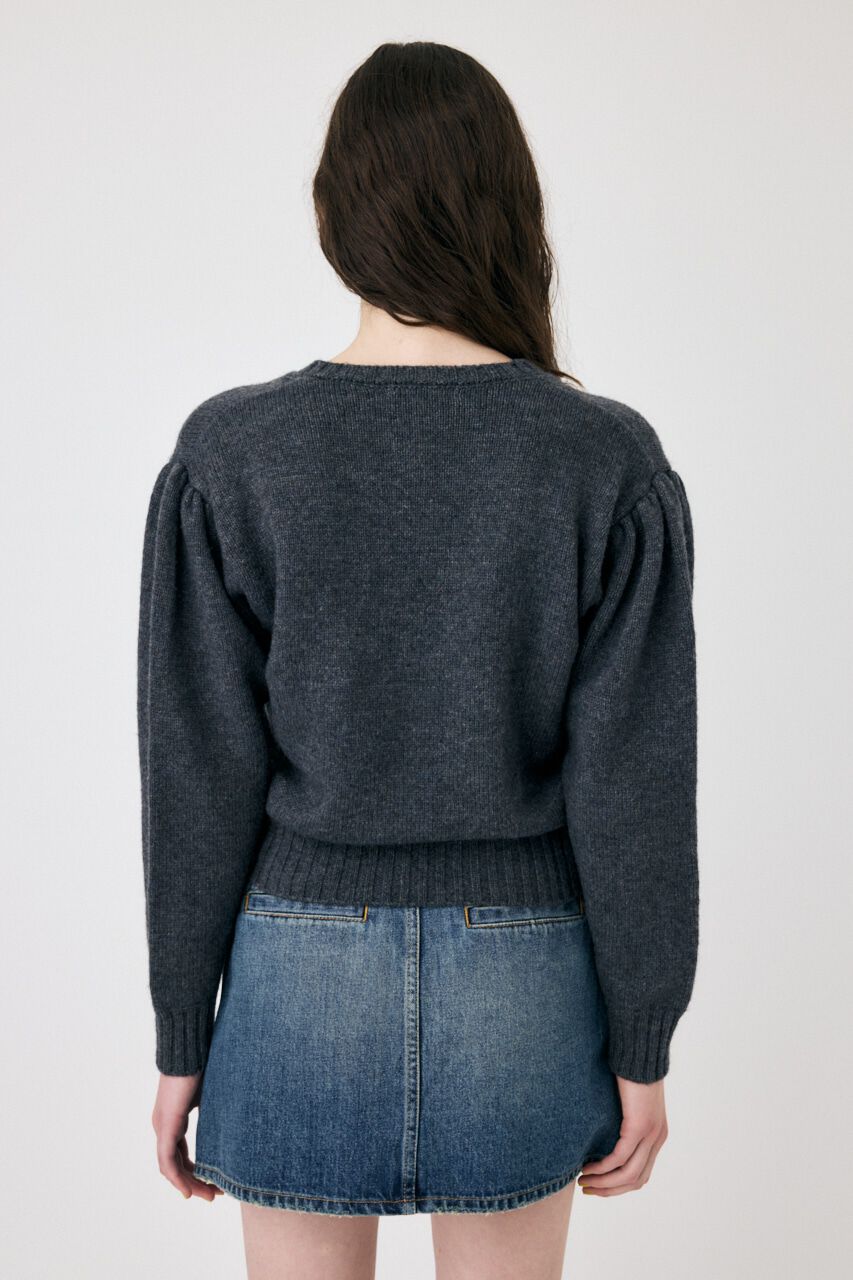 MOUSSY「BUTTON UP ニットカーディガン」|カーディガン|