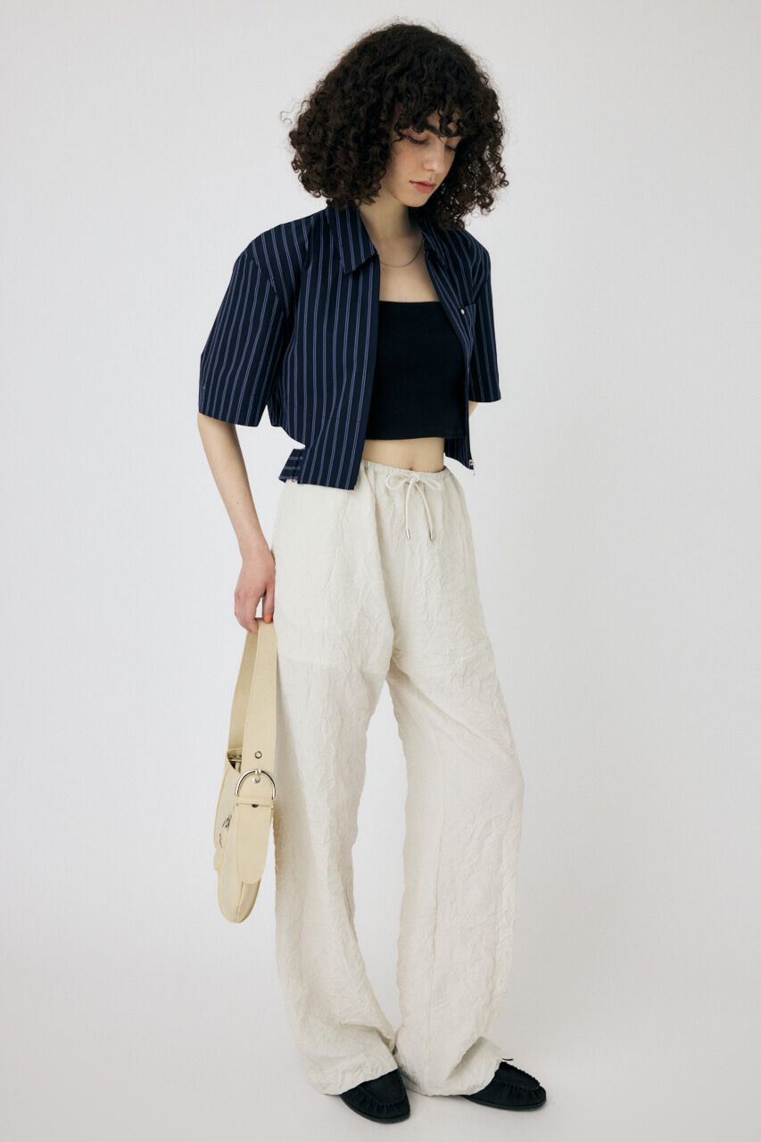 MOUSSY「CROPPED BELTED シャツ」|シャツ・ブラウス|
