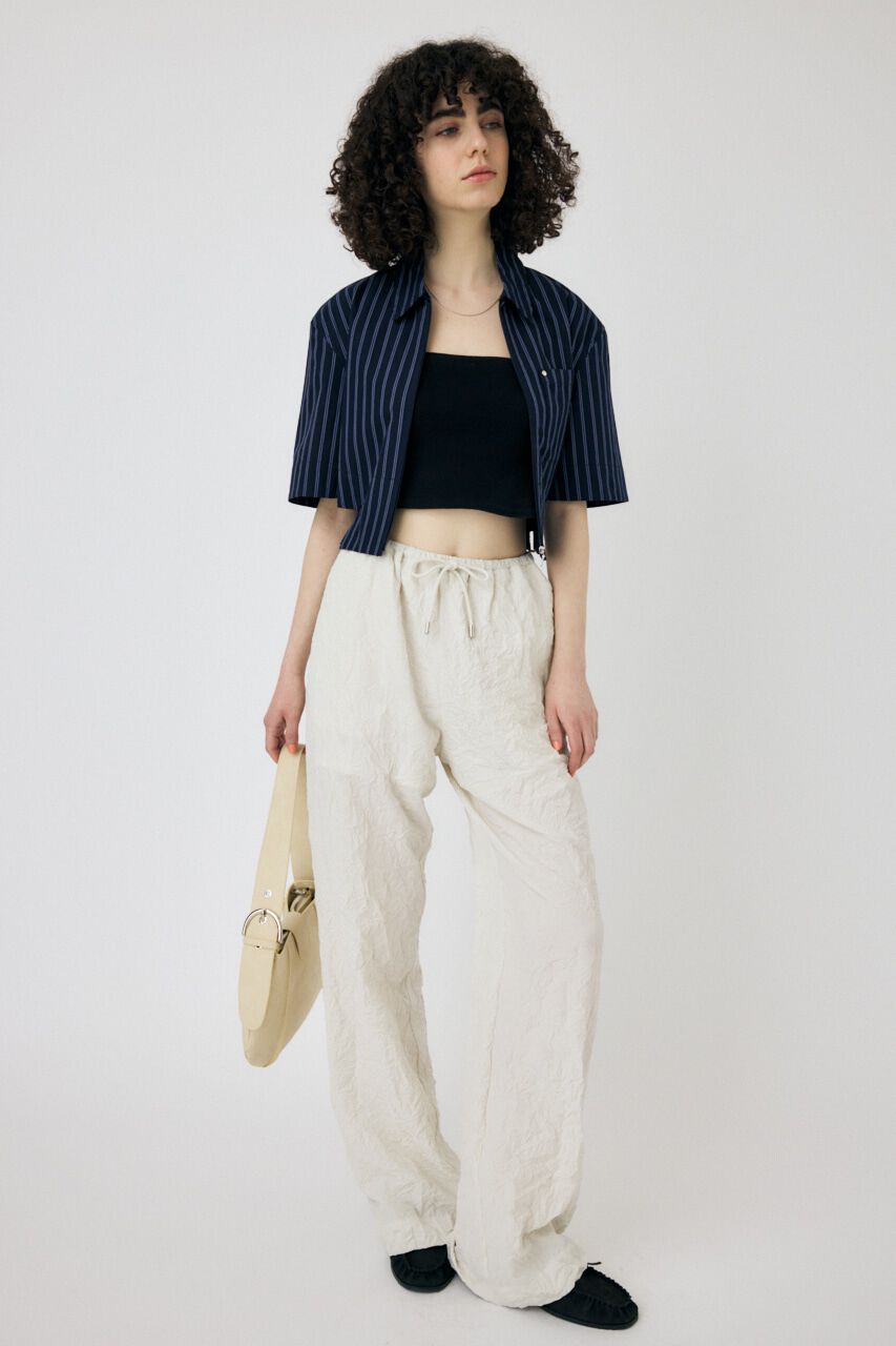 MOUSSY「CROPPED BELTED シャツ」|シャツ・ブラウス|