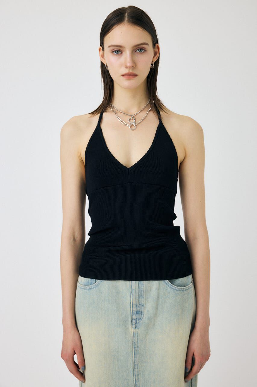 MOUSSY「HALTER KNIT キャミ」|キャミソール|