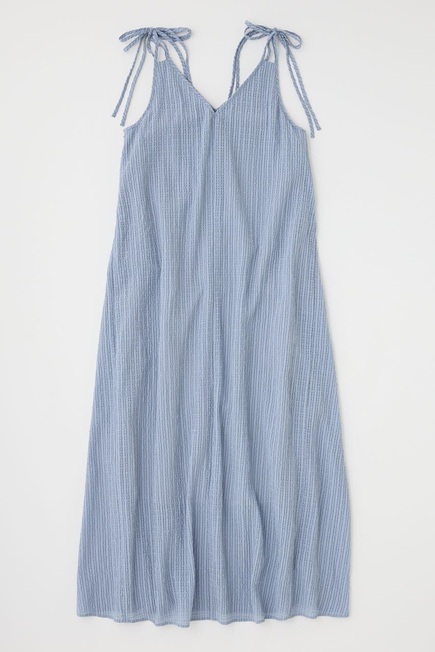 MOUSSY「SHEER GINGHAM キャミドレス」|ワンピース|
