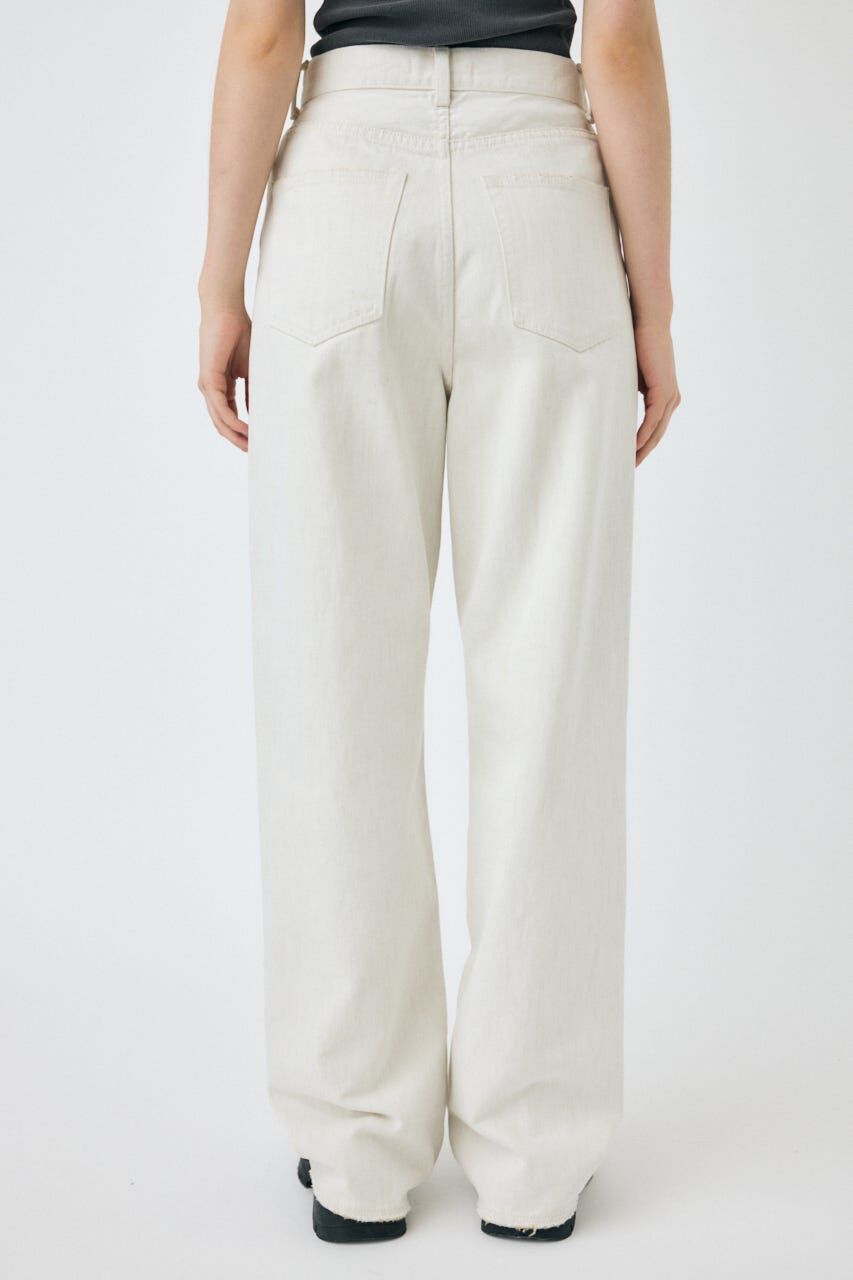 MOUSSY「HW WHT LOOSE STRAIGHT」|デニム|