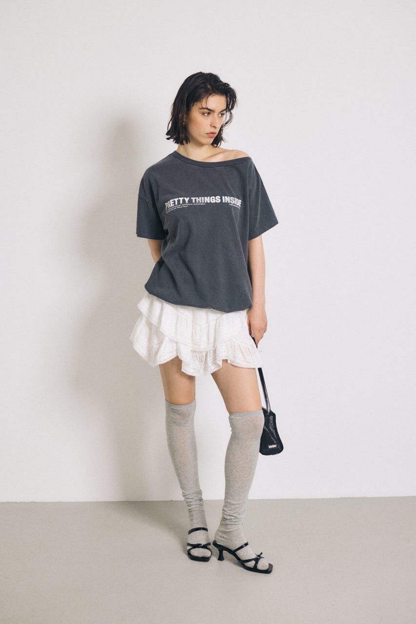 MOUSSY「DRAPE LACE MINI スカート」|スカート|
