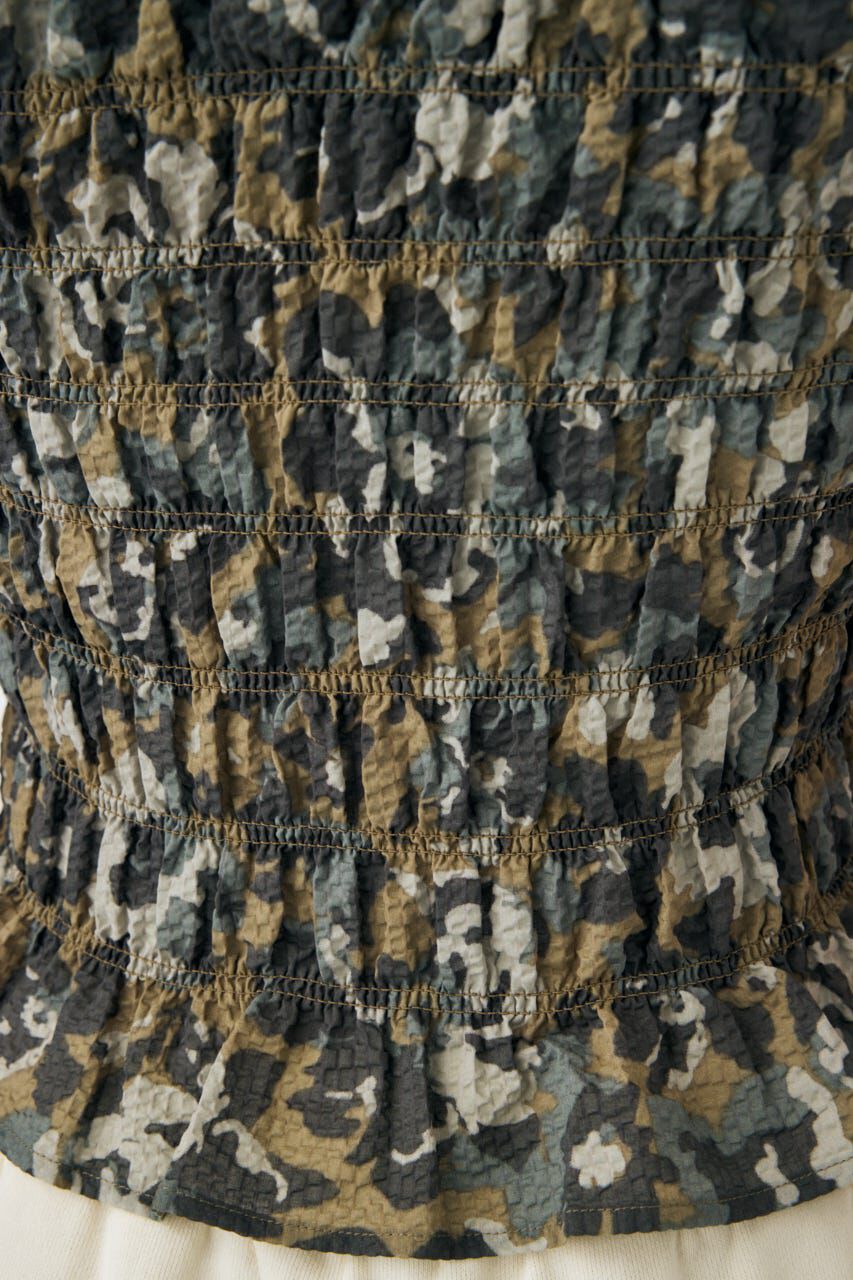 MOUSSY「OPEN NECK GATHER ブラウス」|シャツ・ブラウス|