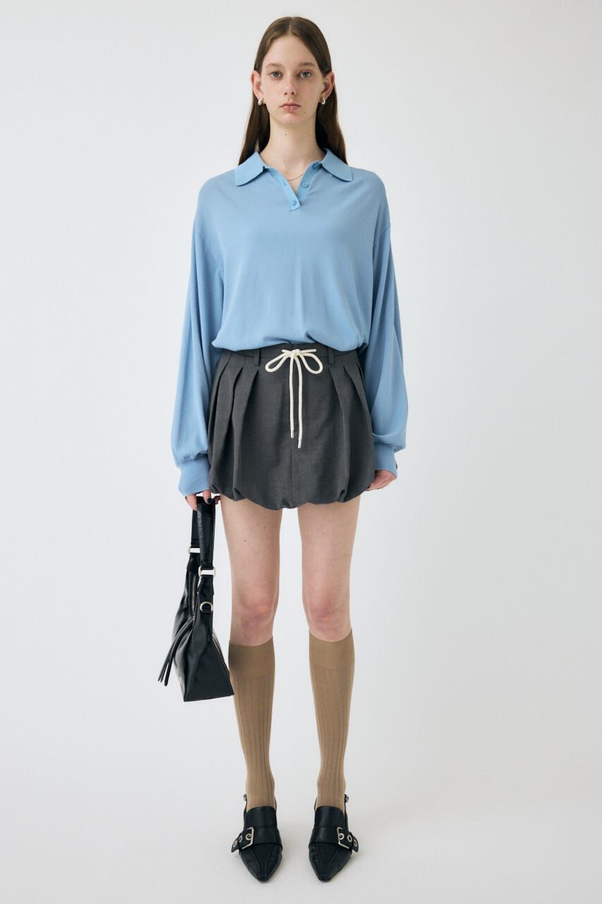 MOUSSY「BORDER KNIT ポロ」|ニット・セーター|