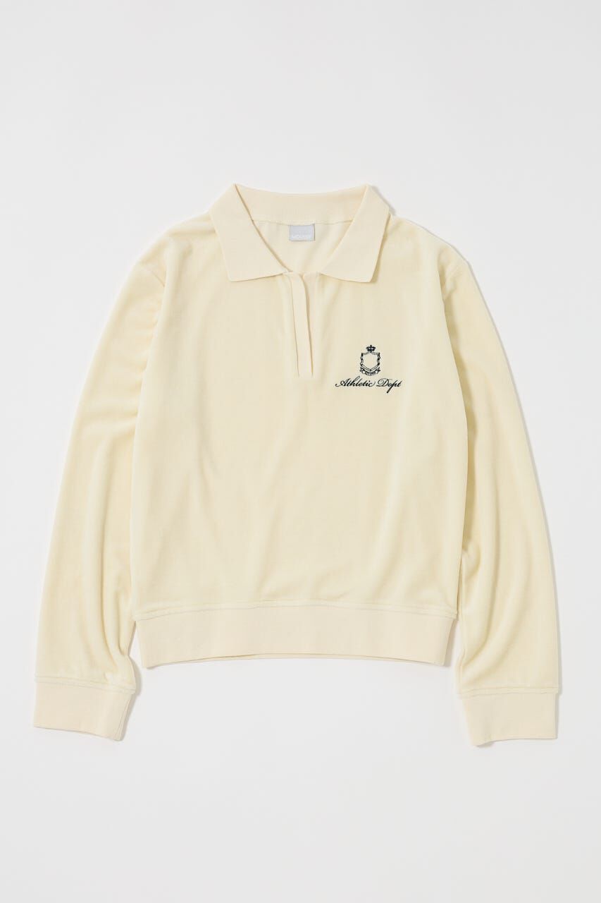 MOUSSY「VELOUR POLO ロングスリーブＴシャツ」|Tシャツ・カットソー|