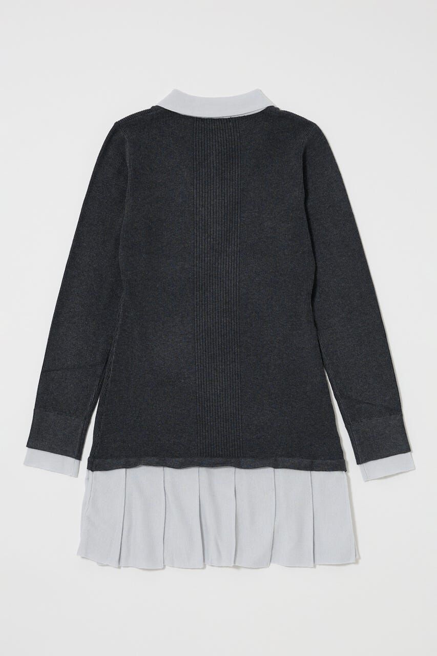 MOUSSY「LAYERED KNIT ミニドレス」|ワンピース|