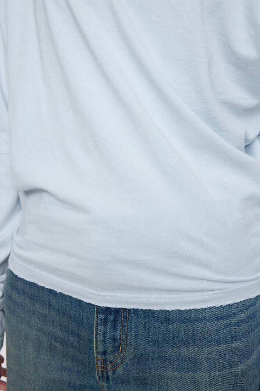 MOUSSY「OVER DYED ONE SHOULDER L/S TEE」|Tシャツ・カットソー|