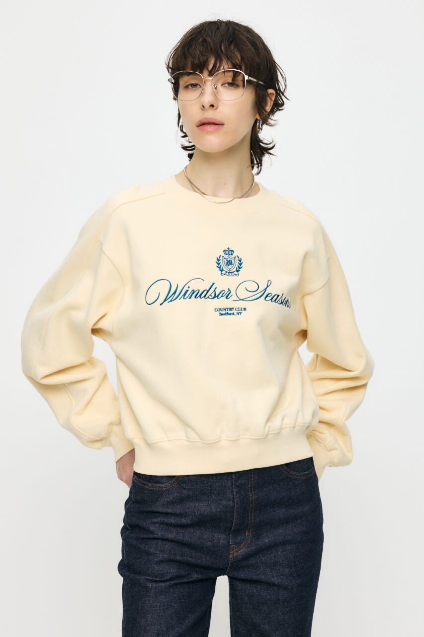 MOUSSY「CC EMBROIDERY プルオーバー」|パーカー|