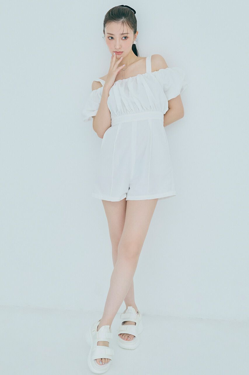 rienda「バルーンデザインミニロンパース」|その他|WHT