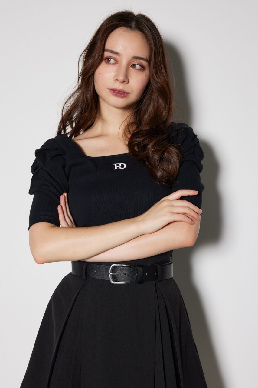 rienda「パフショルダーTシャツ」|Tシャツ・カットソー|