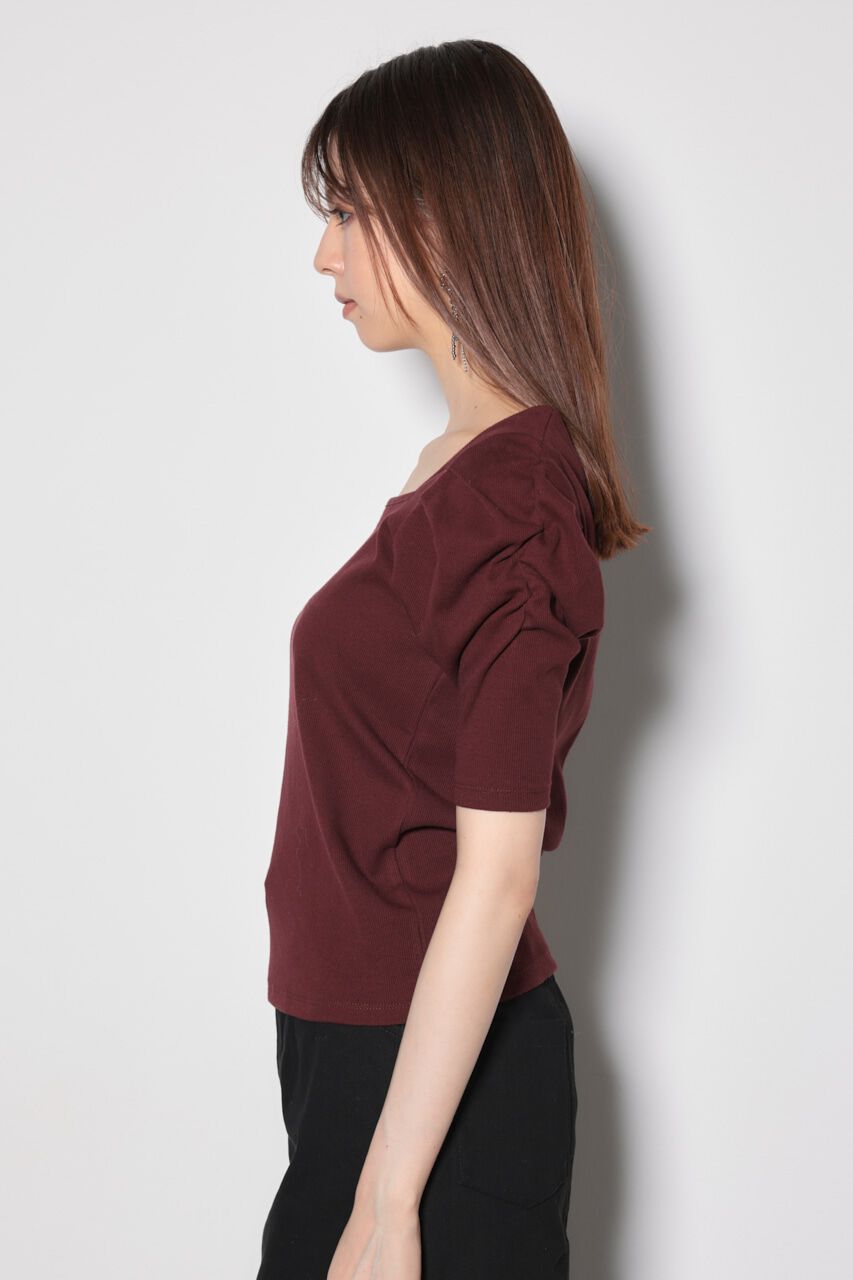 rienda「パフショルダーTシャツ」|Tシャツ・カットソー|