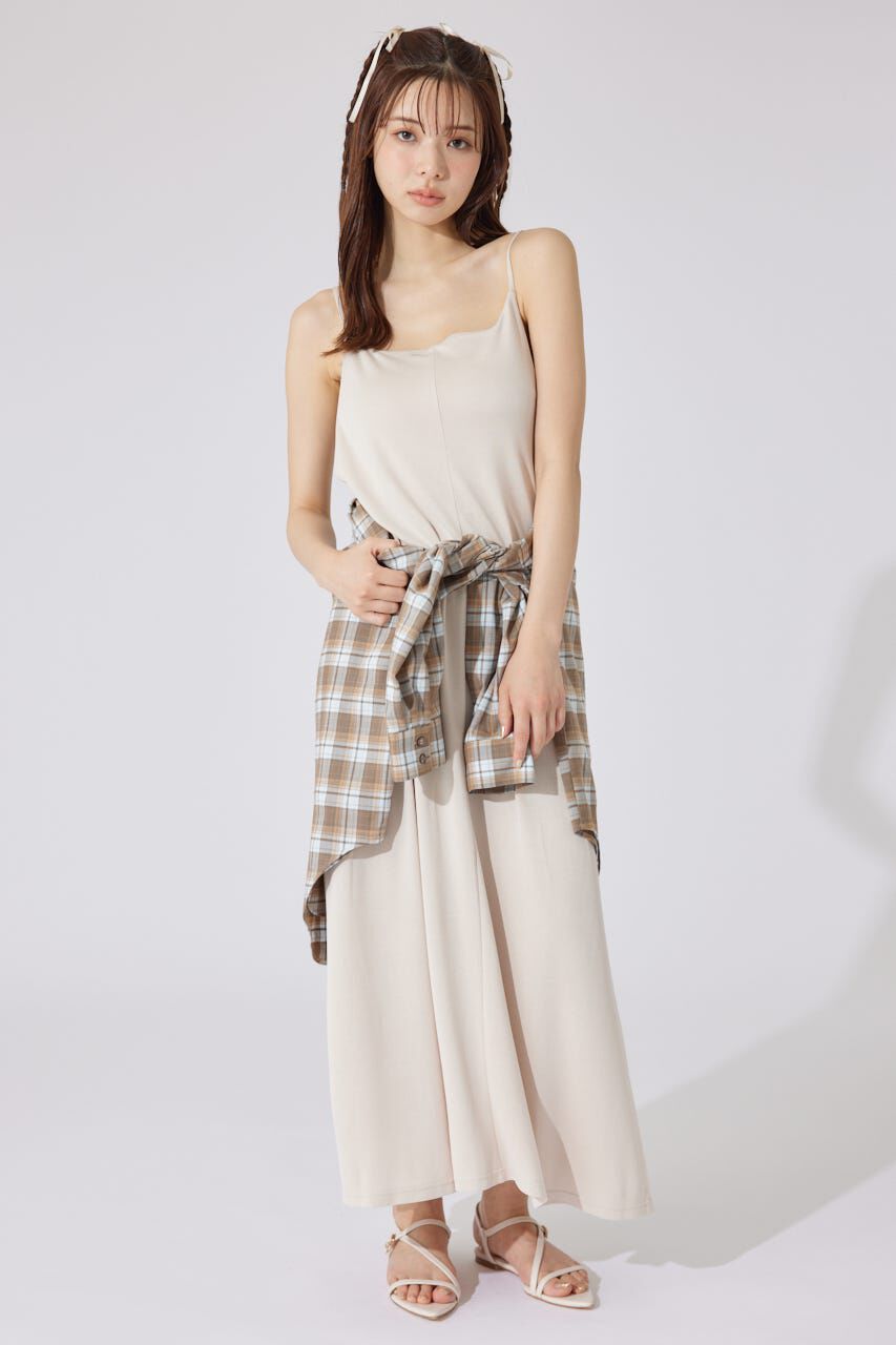 rienda「リラックスカットキャミワンピース」|ワンピース|