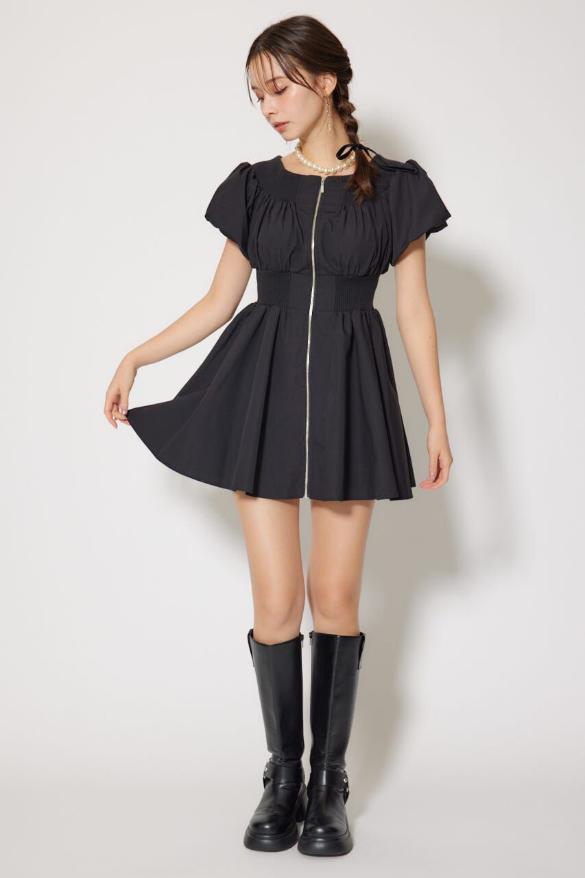 rienda「MA-1オフショルミニフレアワンピース」|ワンピース|