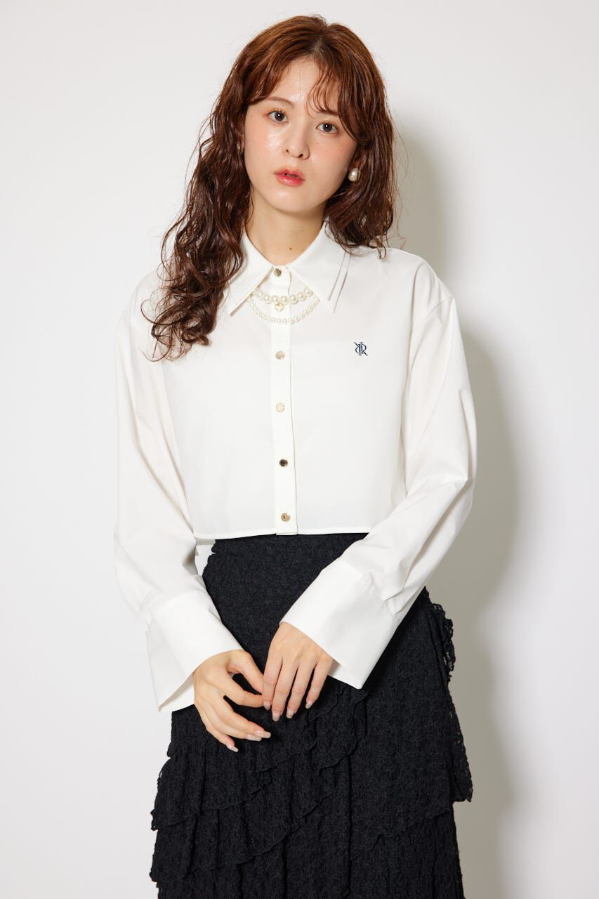 rienda「パールチェーンシャツ」|シャツ・ブラウス|