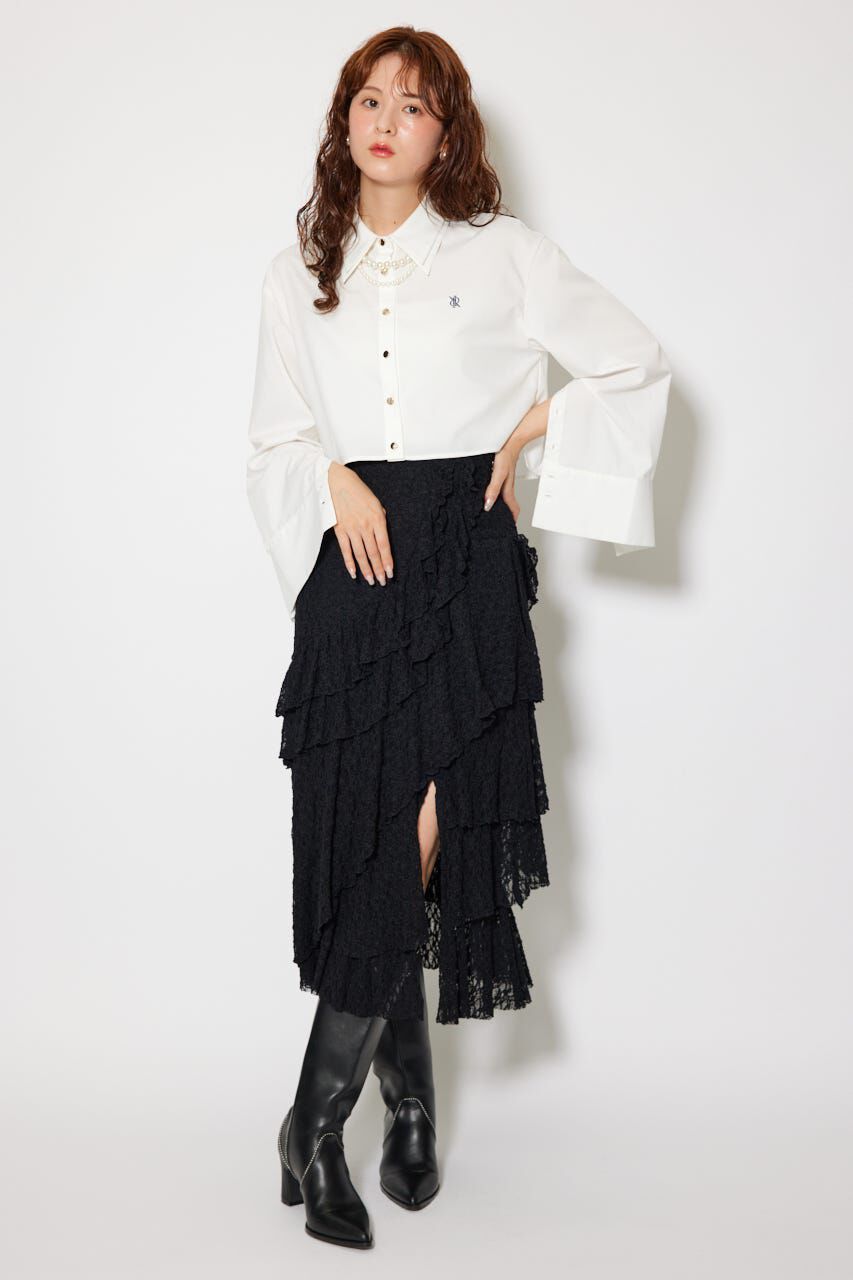 rienda「パールチェーンシャツ」|シャツ・ブラウス|