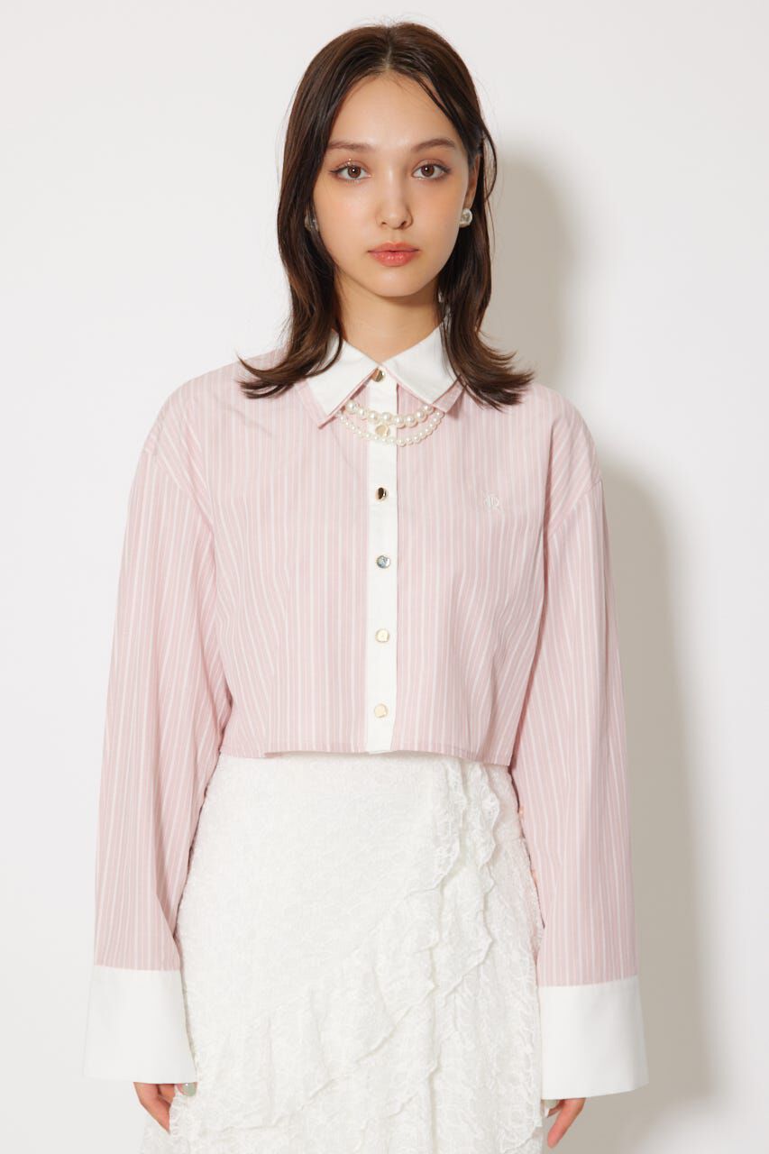 rienda「パールチェーンシャツ」|シャツ・ブラウス|