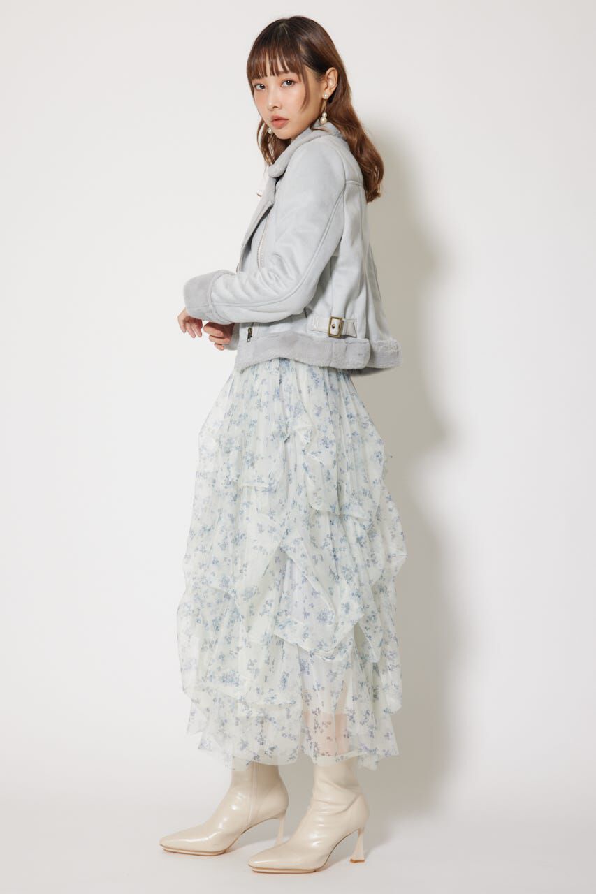 rienda「25AWフェイクスエードムートンライダースジャケット」|その他|