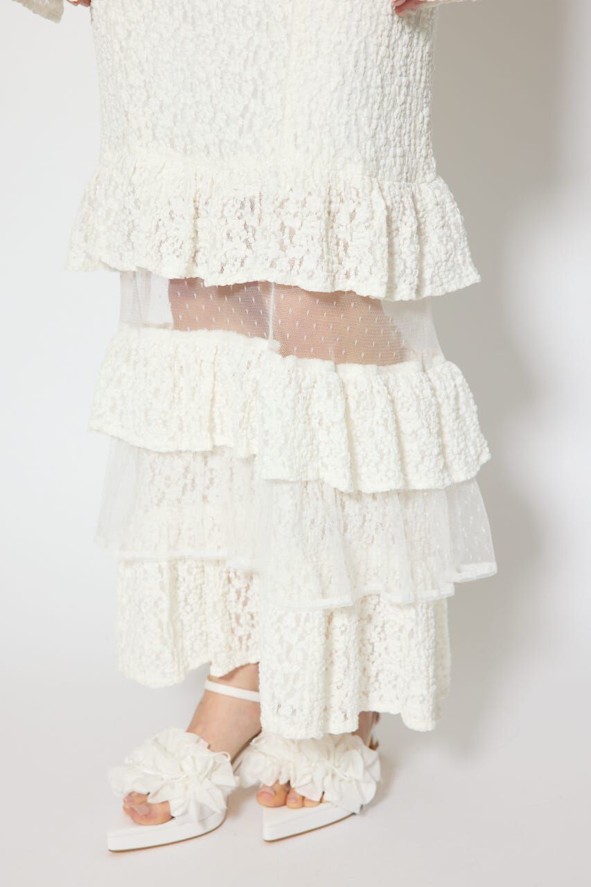 rienda「ティアードレースマーメイドワンピース」|ワンピース|