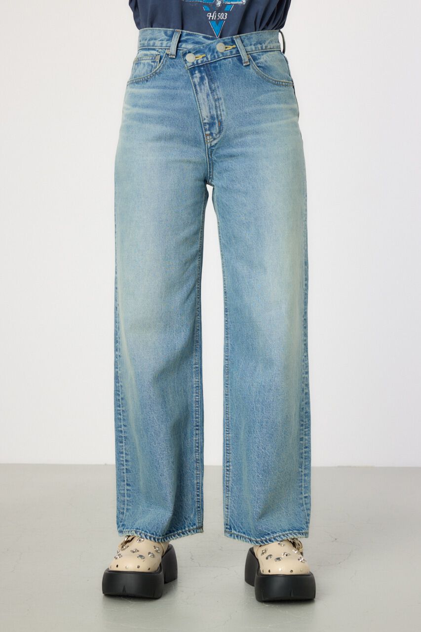 RODEO CROWNS「waist designフレアデニムパンツ」|デニム|