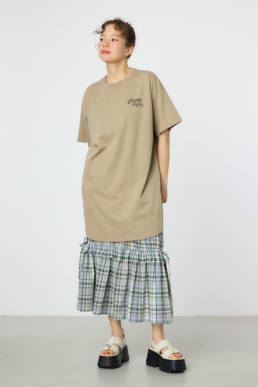 RODEO CROWNS「ラメ糸刺繍ロゴワンピース」|ワンピース|