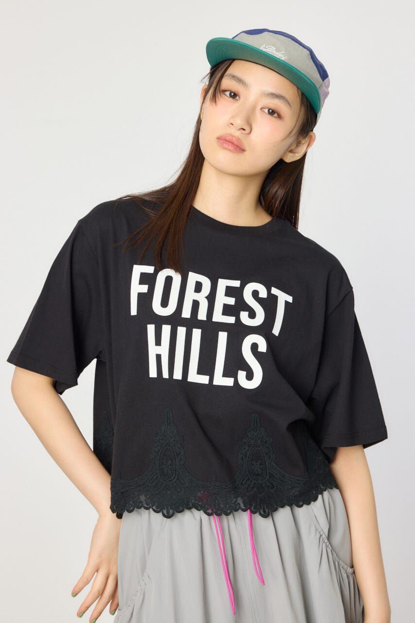 RODEO CROWNS「ヘムレースTシャツ」|Tシャツ・カットソー|BLK