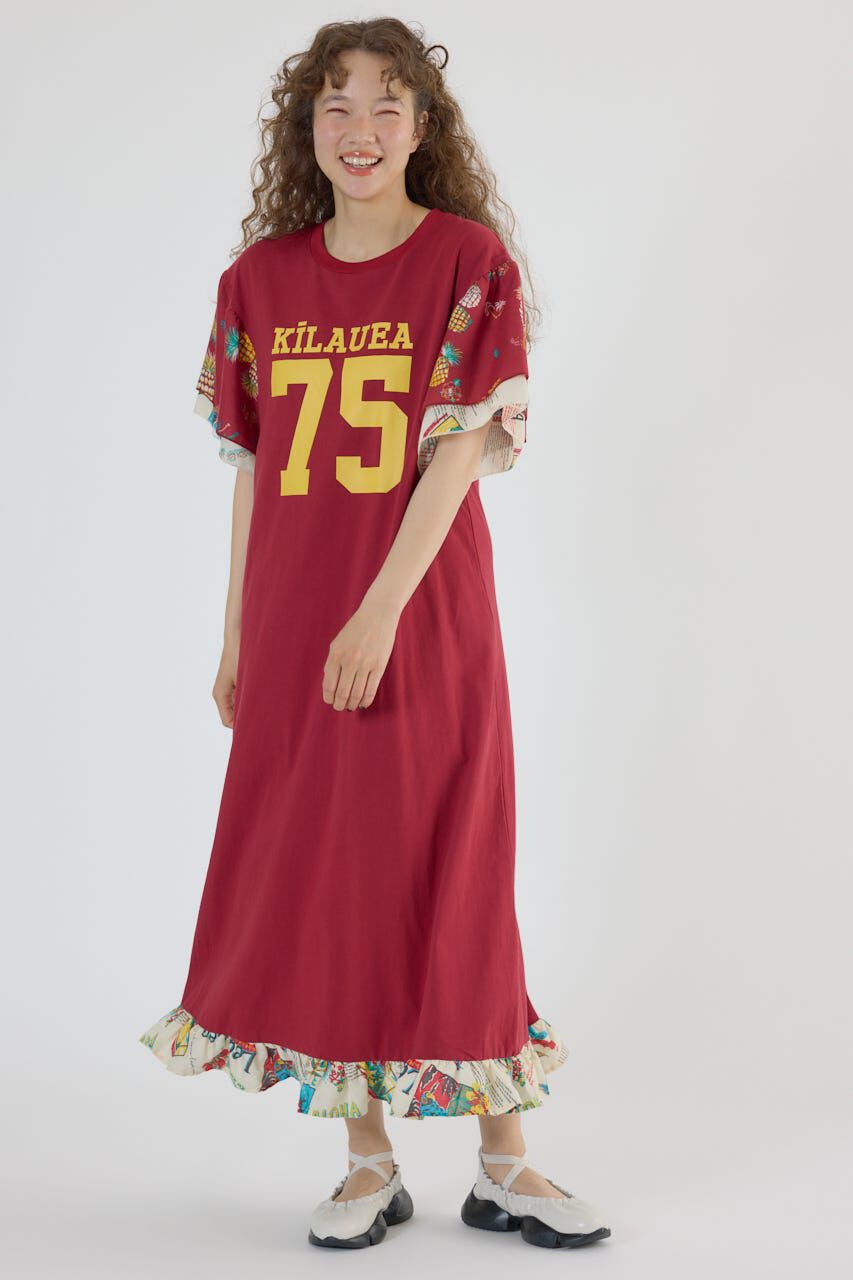 RODEO CROWNS「ドッキングアロハティアードワンピース」|ワンピース|