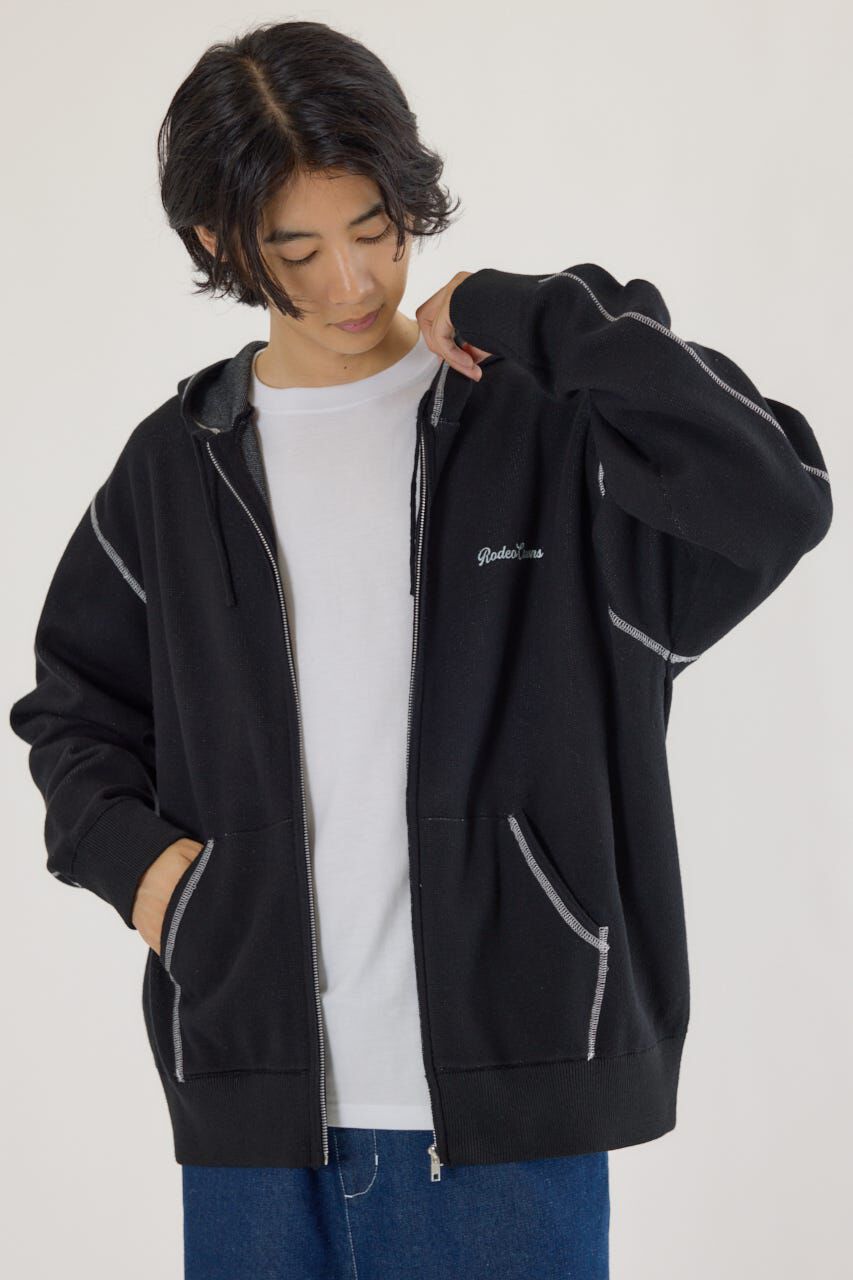 RODEO CROWNS「スウェットライクロゴZIPパーカー」|パーカー|