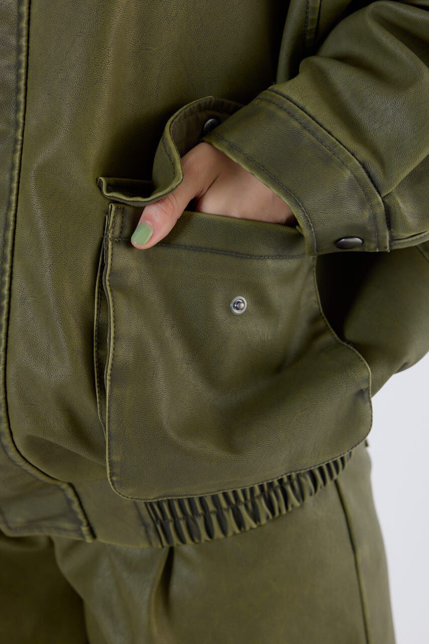 RODEO CROWNS「ヴィンテージフェイクレザーブルゾン」|その他|