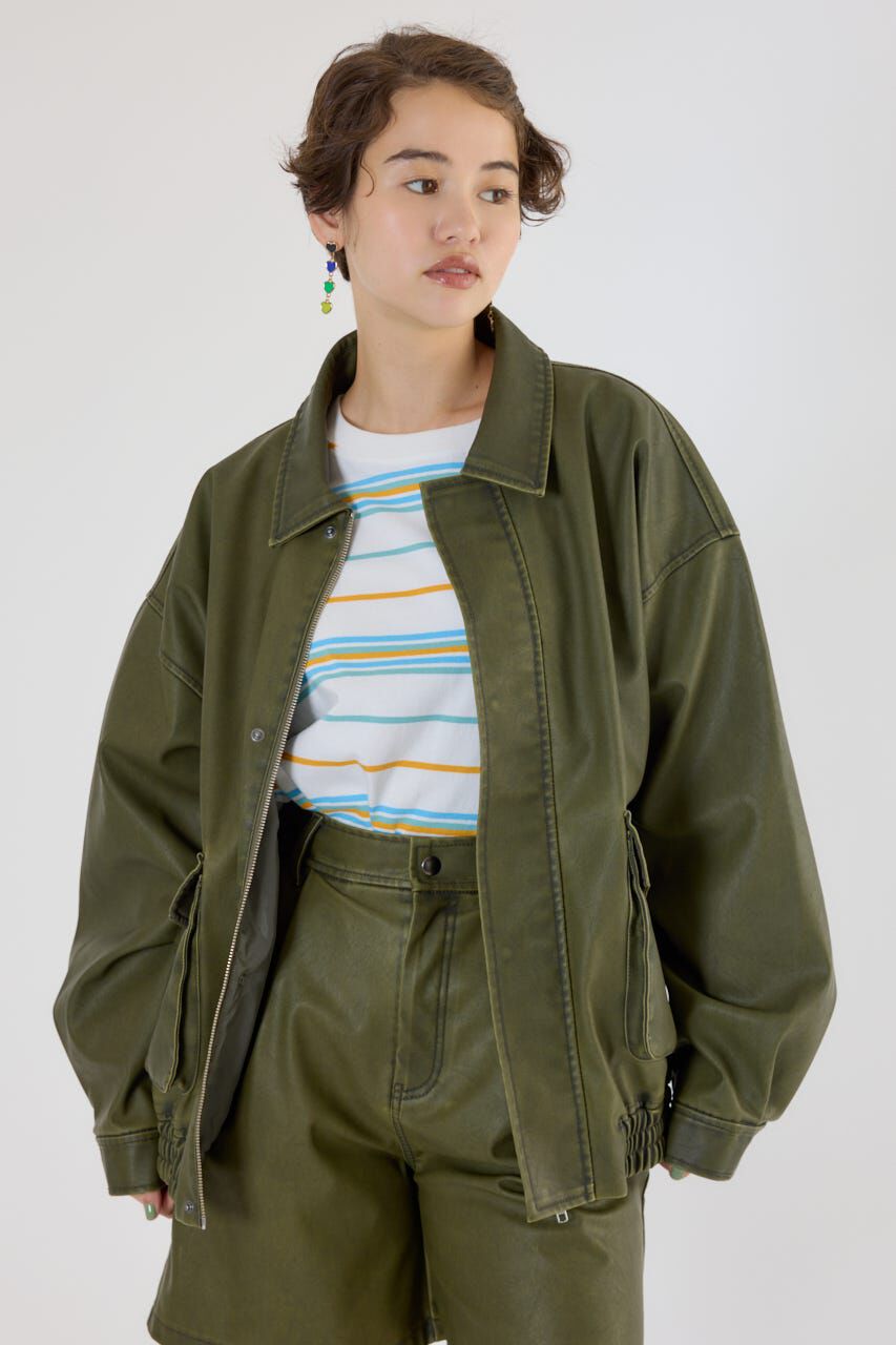 RODEO CROWNS「ヴィンテージフェイクレザーブルゾン」|その他|