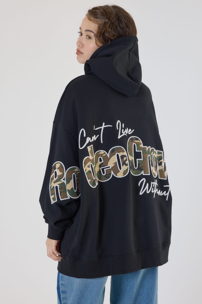 RODEO CROWNS「ロゴアップリケルーズパーカー」|パーカー|