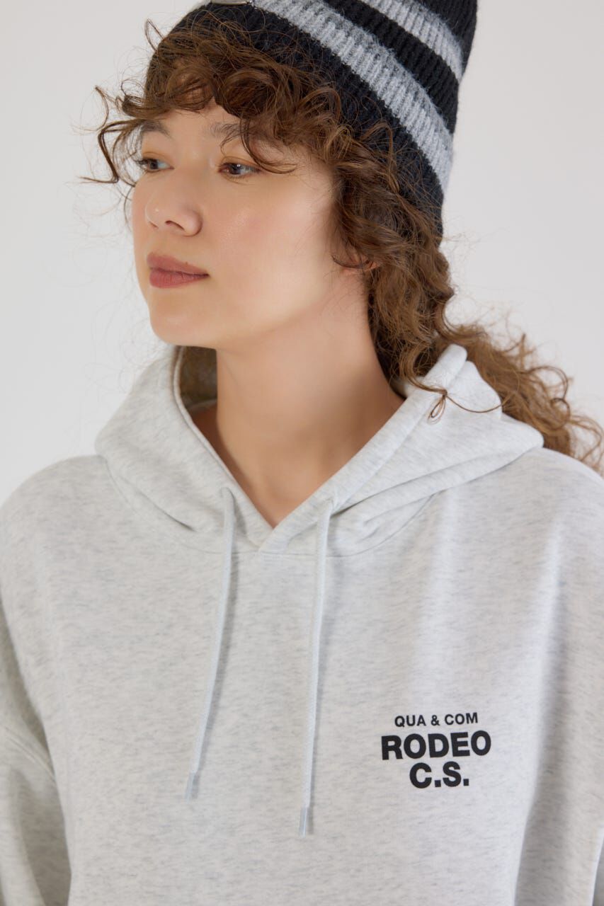 RODEO CROWNS「フェイクレザーパッチパーカーワンピース」|ワンピース|