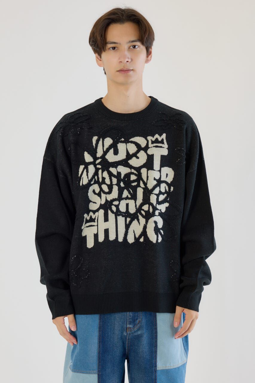 RODEO CROWNS「レタリングフラワーパイルニット」|ニット・セーター|