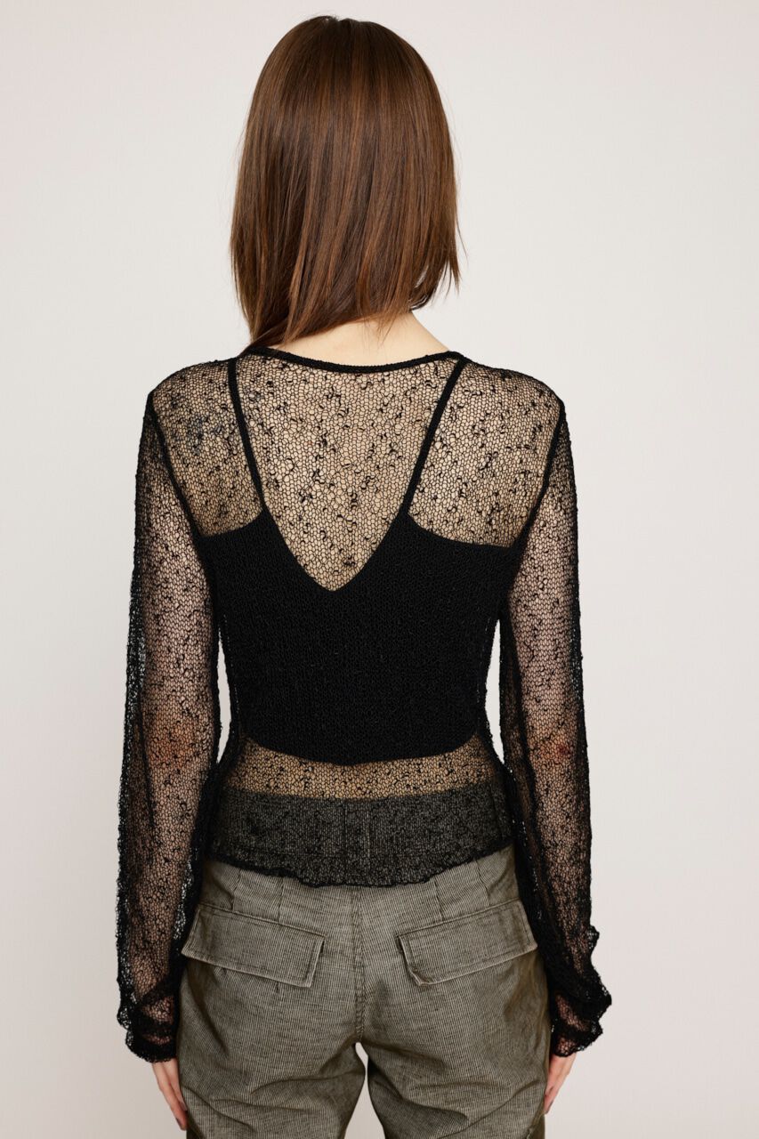 SLY「NEP SHEER KNIT トップス」|ニット・セーター|