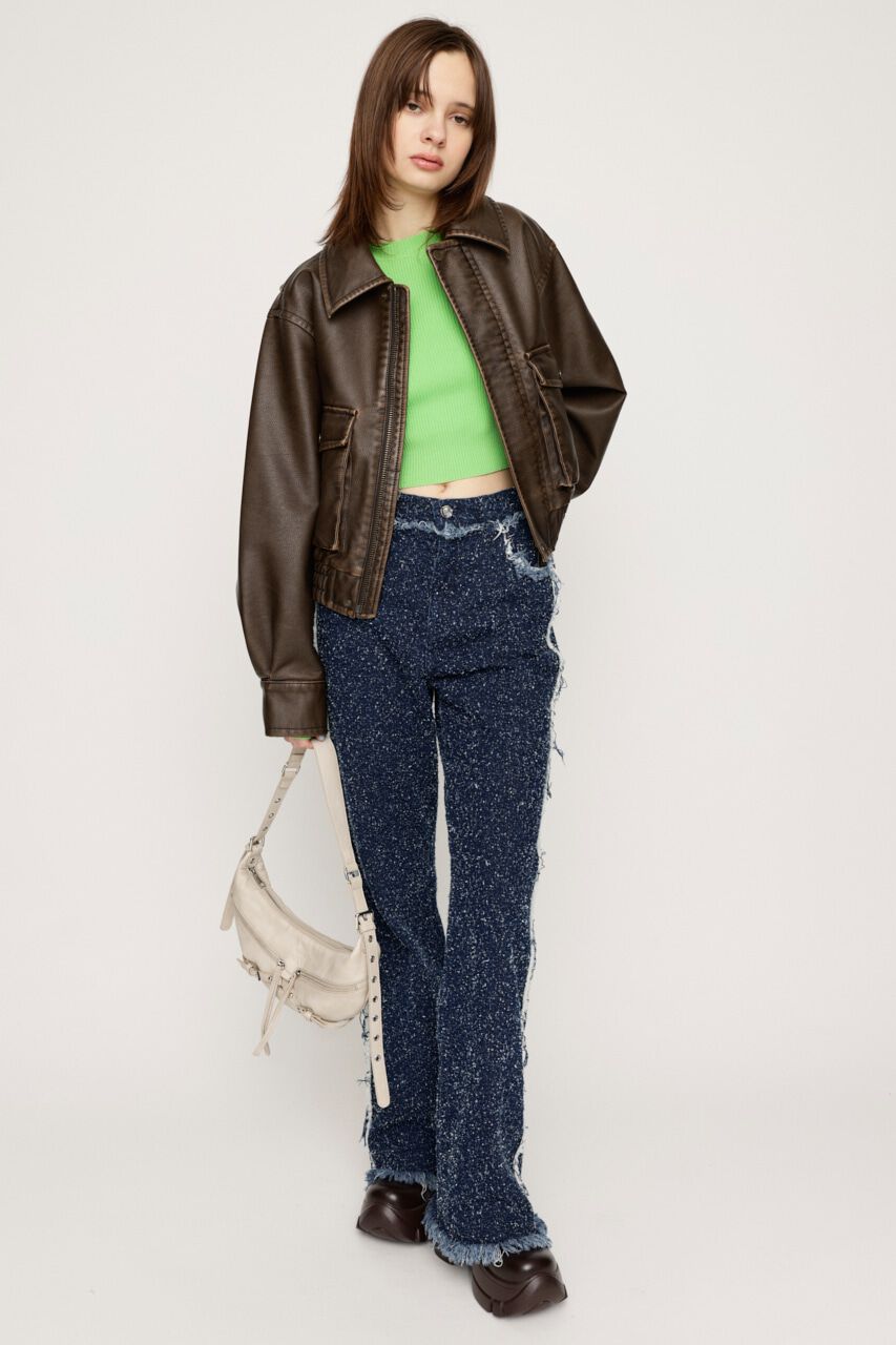 SLY「GRAIN TWEED JW PT-BE」|デニム|