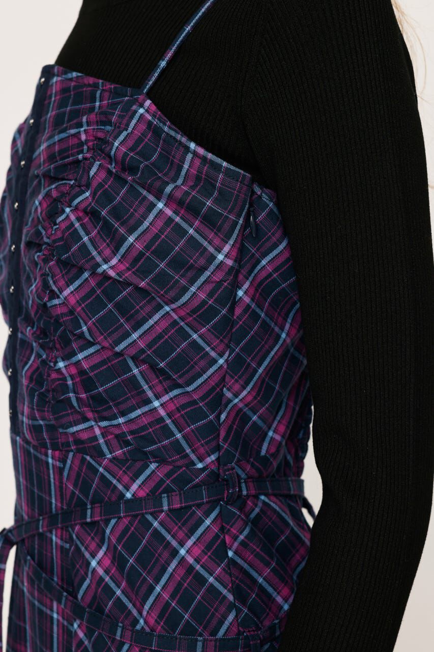 SLY「FRONT HOOK CHECK CAMI ワンピース」|ワンピース|