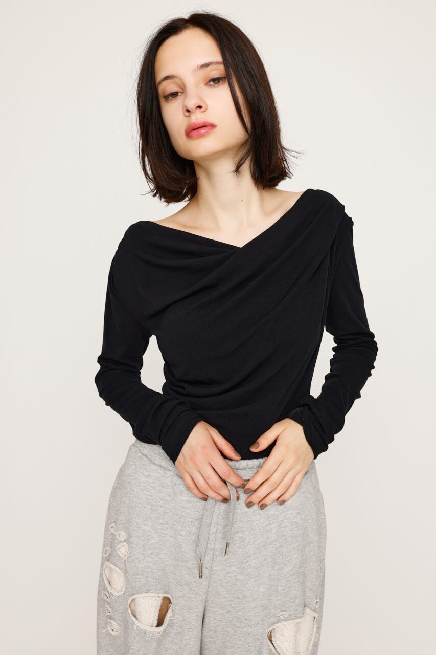 SLY「OFF SHOULDER CUT トップス」|Tシャツ・カットソー|