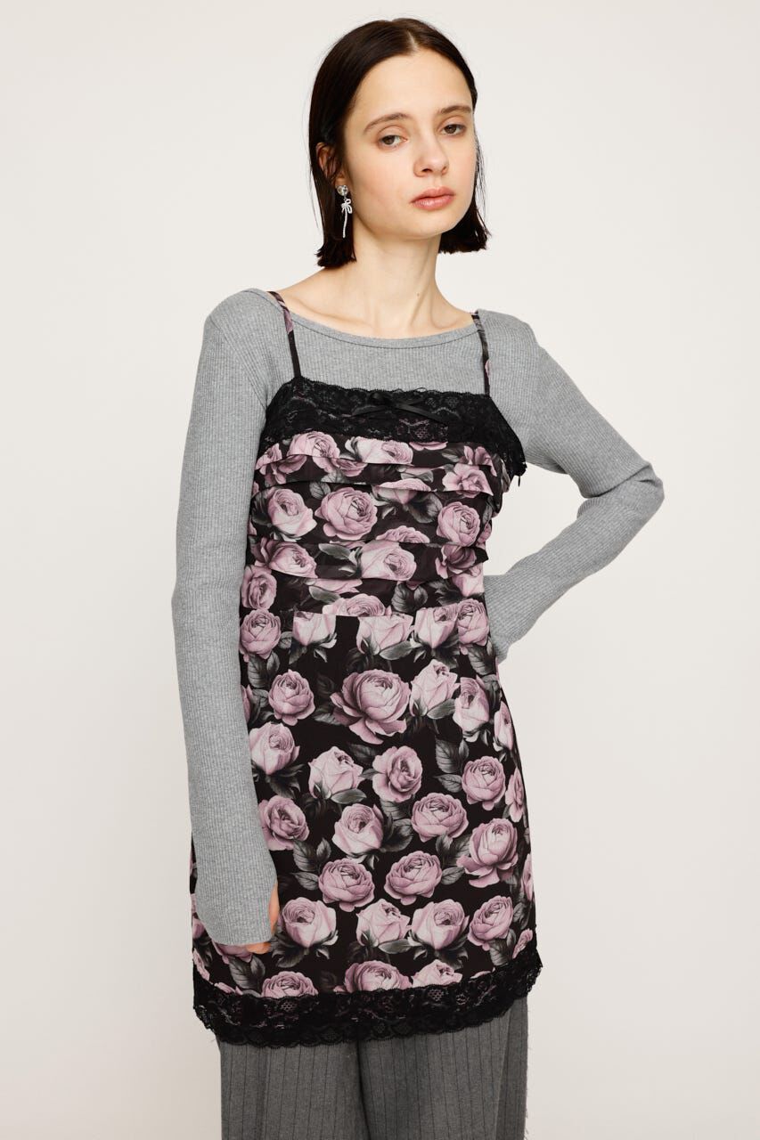 SLY「FLOWER LACE CAMI ショートワンピース」|ワンピース|PNK