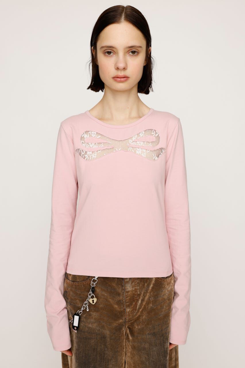 SLY「RIBBON LACE トップス」|Tシャツ・カットソー|