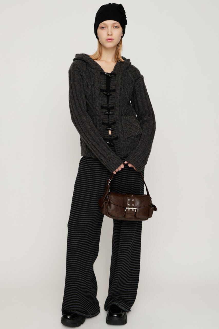 SLY「TOGGLE BUTTON CABLE KNIT カーディガン」|カーディガン|