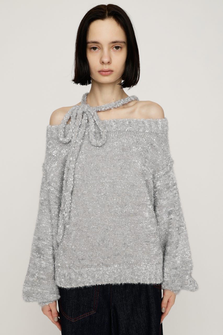 SLY「2WAY SHOULDER KNIT トップス」|ニット・セーター|