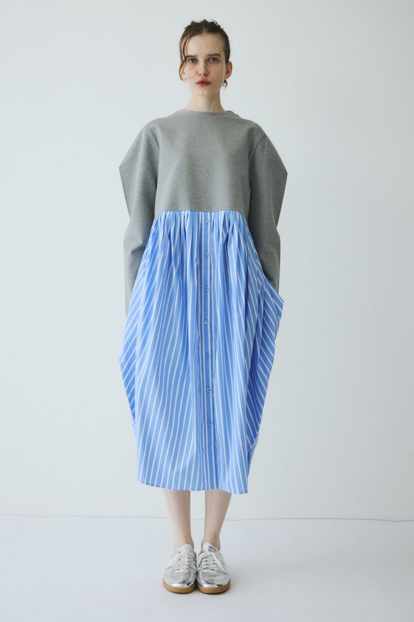 HeRIN.CYE「Docking shirt dress」|ワンピース|GRY