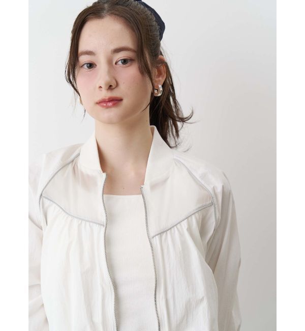 CALNAMUR「SHEER SHORT BLOUSON/シアーショートブルゾン」|ブルゾン・スタジャン|