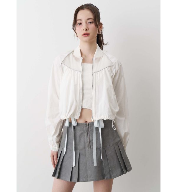 CALNAMUR「SHEER SHORT BLOUSON/シアーショートブルゾン」|ブルゾン・スタジャン|