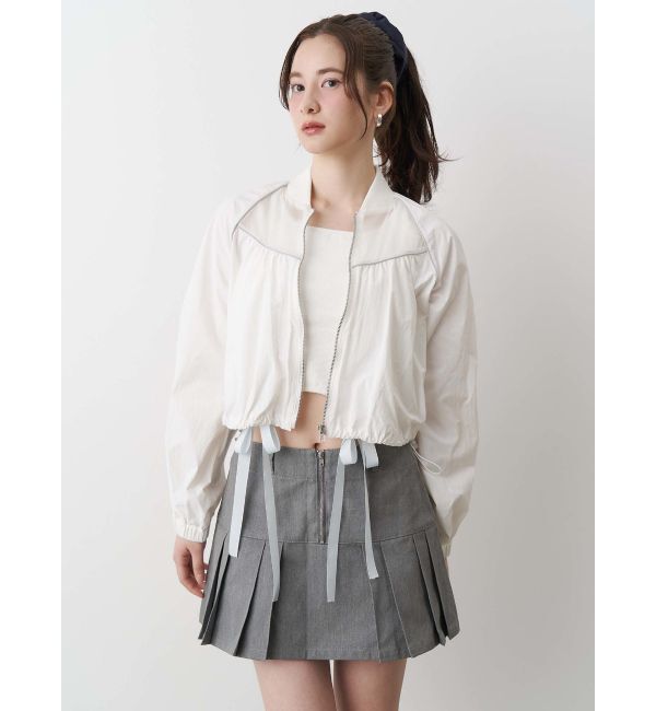 CALNAMUR「SHEER SHORT BLOUSON/シアーショートブルゾン」|ブルゾン・スタジャン|