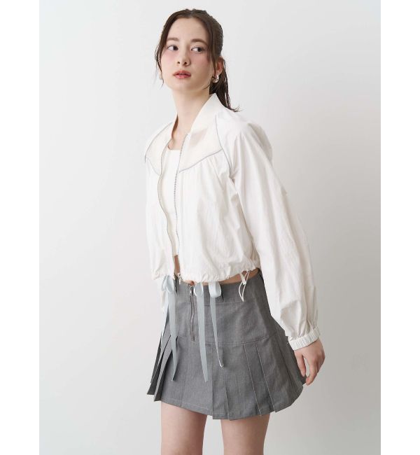 CALNAMUR「SHEER SHORT BLOUSON/シアーショートブルゾン」|ブルゾン・スタジャン|
