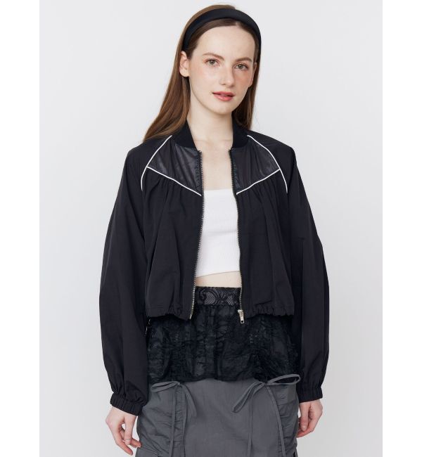 CALNAMUR「SHEER SHORT BLOUSON/シアーショートブルゾン」|ブルゾン・スタジャン|