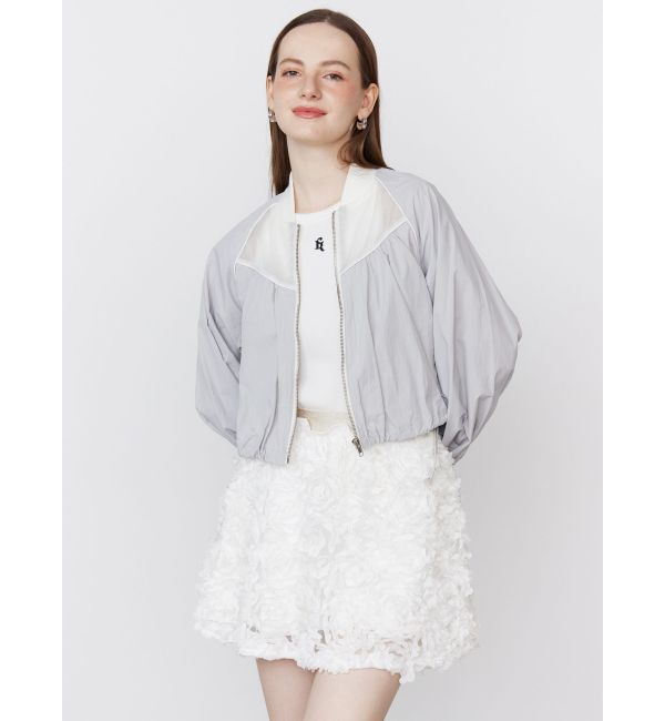 CALNAMUR「SHEER SHORT BLOUSON/シアーショートブルゾン」|ブルゾン・スタジャン|