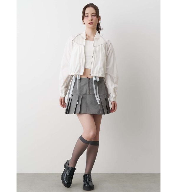 CALNAMUR「SHEER SHORT BLOUSON/シアーショートブルゾン」|ブルゾン・スタジャン|